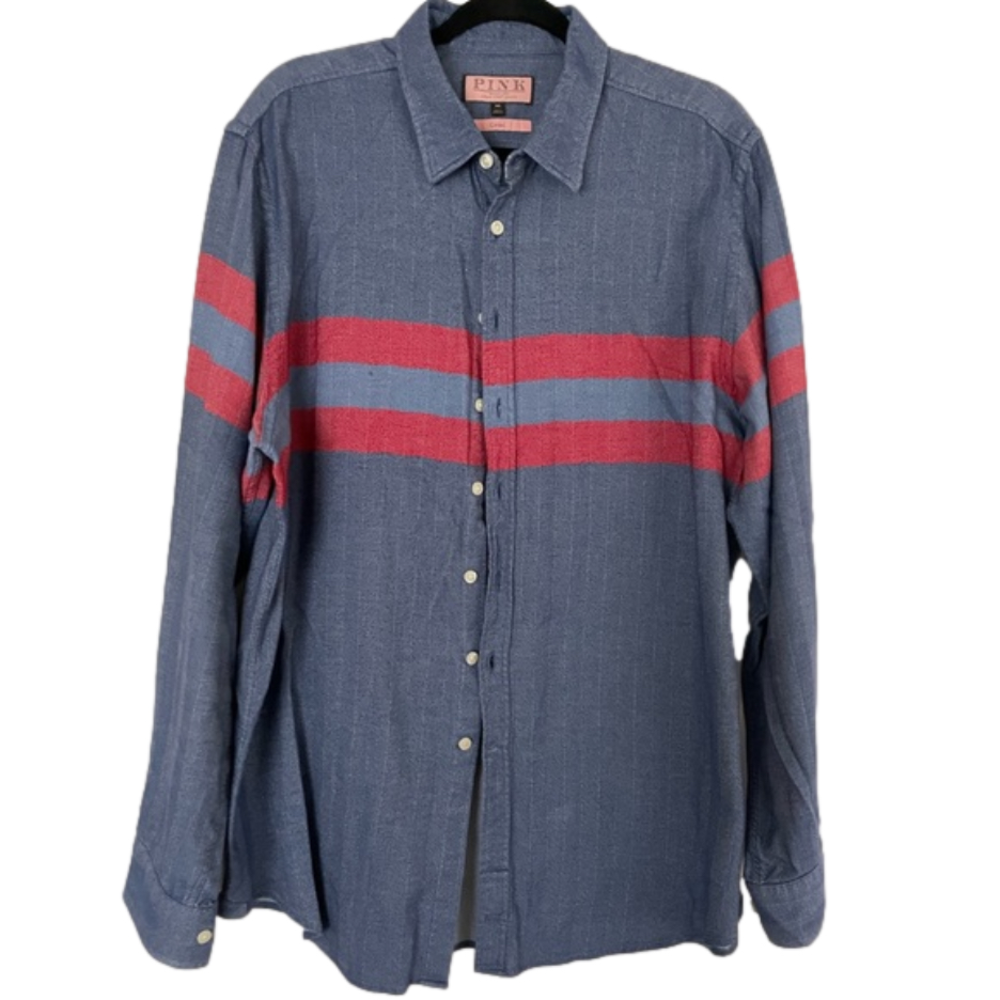 Thomas Pink Button Down 100% Cotton Men’s shirt